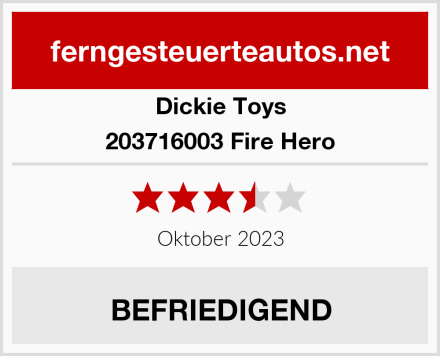 Dickie Toys 203716003 Fire Hero Test