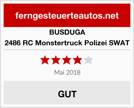 BUSDUGA 2486 RC Monstertruck Polizei SWAT Test