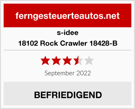 s-idee 18102 Rock Crawler 18428-B Test
