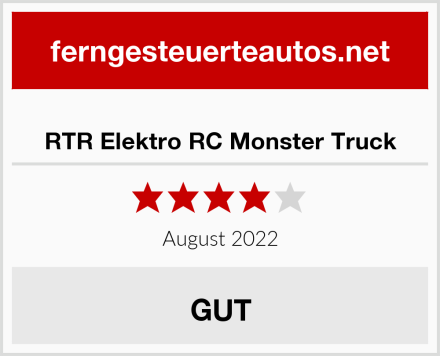  RTR Elektro RC Monster Truck Test