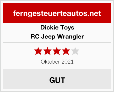Dickie Toys RC Jeep Wrangler Test