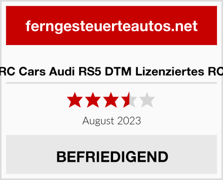  CMJ RC Cars Audi RS5 DTM Lizenziertes RC Auto Test