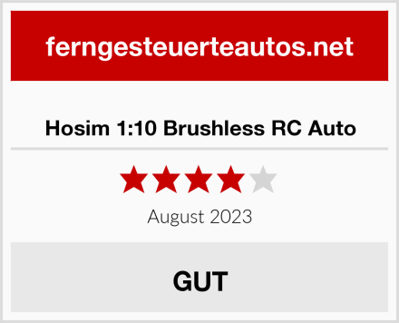  Hosim 1:10 Brushless RC Auto Test